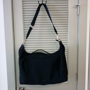 Cole Haan Black Shoulder Bag with Gold Hardware